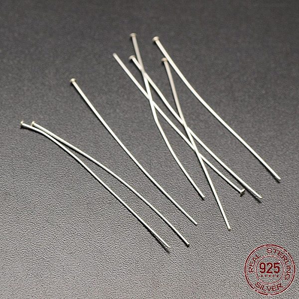 PandaHall 925 Sterling Silver Flat Head Pins, Silver, 19x0.5mm, Head: 1.5mm Sterling Silver
PandaHall 925 Sterling Silver Flat Head Pins, Silver, 19x0.5mm, Head: 1.5mm Sterling Silver