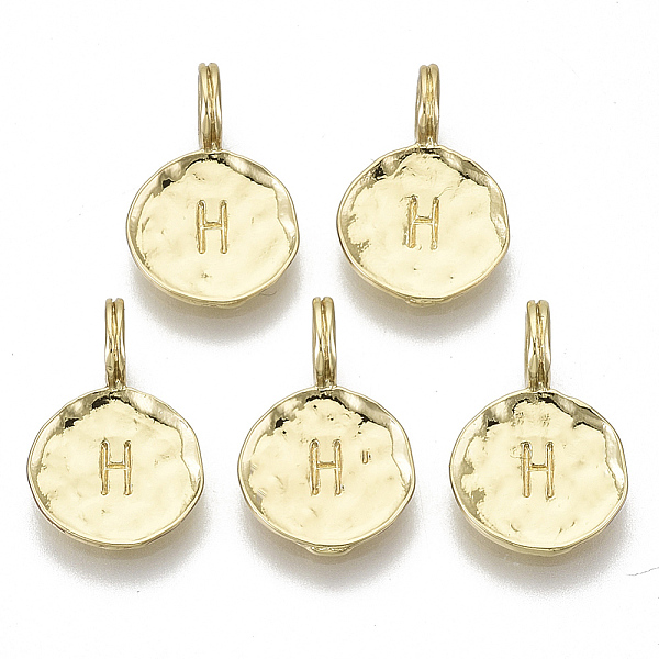 PandaHall Alloy Pendants, Cadmium Free & Nickel Free & Lead Free, Flat Round with Letter, Real 18K Gold Plated, Letter.H, 17x11.5x1.5mm...
PandaHall Alloy Pendants, Cadmium Free & Nickel Free & Lead Free, Flat Round with Letter, Real 18K Gold Plated, Letter.H, 17x11.5x1.5mm...