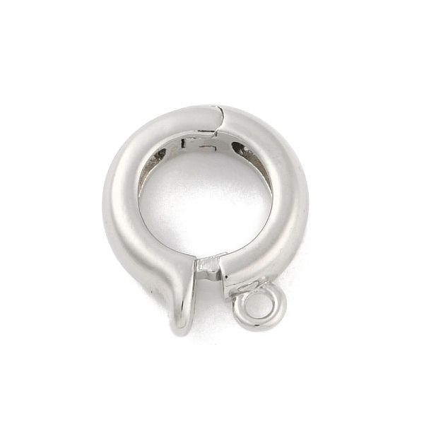 PandaHall Rack Plating Brass Fold Over Clasps, Long-Lasting Plated, Lead Free & Cadmium Free, Platinum, 13.5x11x4mm, Hole: 1.2mm Brass Ring
PandaHall Rack Plating Brass Fold Over Clasps, Long-Lasting Plated, Lead Free & Cadmium Free, Platinum, 13.5x11x4mm, Hole: 1.2mm Brass Ring