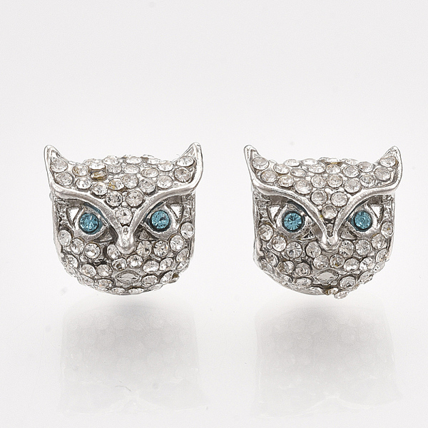 PandaHall Alloy European Beads, Large Hole Beads, with Rhinestones, Owl, Crystal, Platinum, 11.5x12x10.5mm, Hole: 4.5mm Alloy+Rhinestone Owl..., Clear
PandaHall Alloy European Beads, Large Hole Beads, with Rhinestones, Owl, Crystal, Platinum, 11.5x12x10.5mm, Hole: 4.5mm Alloy+Rhinestone Owl..., Clear