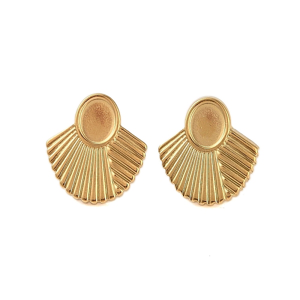 PandaHall Ion Plating(IP) 304 Stainless Steel Earrings, Fan, Real 18K Gold Plated, 20x18mm 304 Stainless Steel Fan
PandaHall Ion Plating(IP) 304 Stainless Steel Earrings, Fan, Real 18K Gold Plated, 20x18mm 304 Stainless Steel Fan