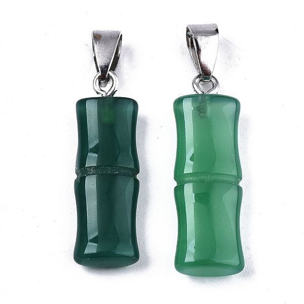 PandaHall Natural Agate Pendants, with Platinum Iron Pinch Bail, Dyed, Bamboo, Lime Green, 28.5x10x5mm, Hole: 4x5mm Natural Agate Bamboo
PandaHall Natural Agate Pendants, with Platinum Iron Pinch Bail, Dyed, Bamboo, Lime Green, 28.5x10x5mm, Hole: 4x5mm Natural Agate Bamboo