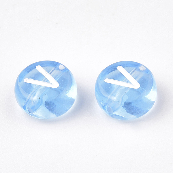 PandaHall Transparent Acrylic Beads, Horizontal Hole, Mixed Letters, Flat Round, Cornflower Blue, 7x4mm, Hole: 1.5mm, about 3700pcs/500g...
PandaHall Transparent Acrylic Beads, Horizontal Hole, Mixed Letters, Flat Round, Cornflower Blue, 7x4mm, Hole: 1.5mm, about 3700pcs/500g...