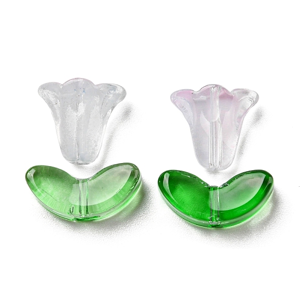 PandaHall Glass Beads, Morning Glory Flower & Leaf, Plum, 10x10.5x5.5mm, Hole: 1mm, 6.5x14x4.5mm, Hole: 1mm, 20pcs/bag Glass Flower Purple
PandaHall Glass Beads, Morning Glory Flower & Leaf, Plum, 10x10.5x5.5mm, Hole: 1mm, 6.5x14x4.5mm, Hole: 1mm, 20pcs/bag Glass Flower Purple