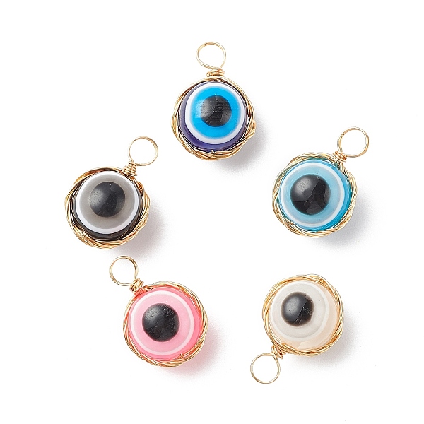 PandaHall Plastic Pendants, with Eco-Friendly Copper Wire,Evil Eye, Mixed Color, 21x14.5x12mm, Hole: 4.5mm Resin Evil Eye Multicolor
PandaHall Plastic Pendants, with Eco-Friendly Copper Wire,Evil Eye, Mixed Color, 21x14.5x12mm, Hole: 4.5mm Resin Evil Eye Multicolor