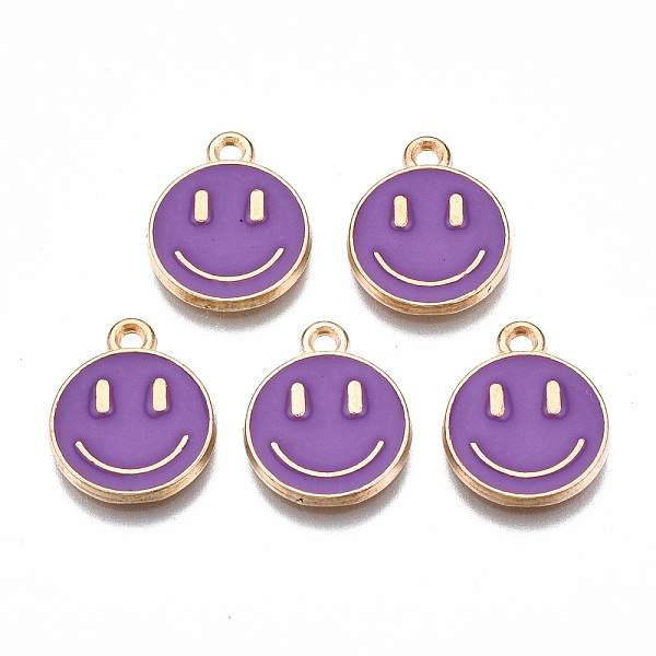 PandaHall Alloy Enamel Charms, Cadmium Free & Lead Free, Smiling Face, Light Gold, Medium Violet Red, 14.5x12x1.5mm, Hole: 1.5mm...
PandaHall Alloy Enamel Charms, Cadmium Free & Lead Free, Smiling Face, Light Gold, Medium Violet Red, 14.5x12x1.5mm, Hole: 1.5mm...