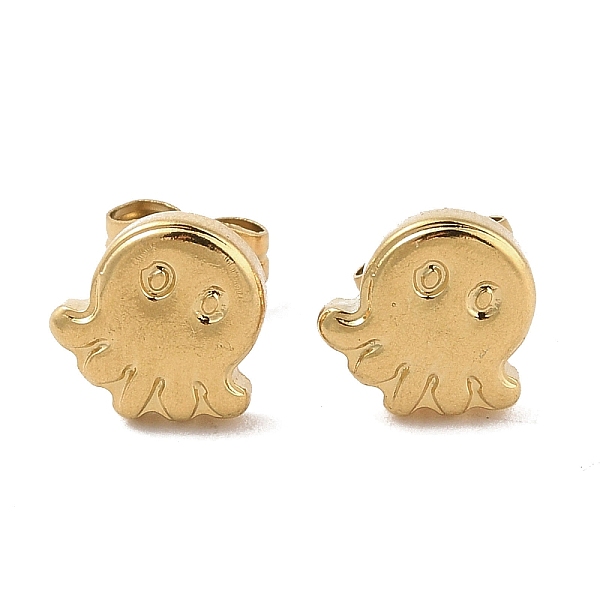 PandaHall Ion Plating(IP) 304 Stainless Steel Octopus Stud Earrings for Women, Real 18K Gold Plated, 9x8.5mm 304 Stainless Steel Octopus
PandaHall Ion Plating(IP) 304 Stainless Steel Octopus Stud Earrings for Women, Real 18K Gold Plated, 9x8.5mm 304 Stainless Steel Octopus