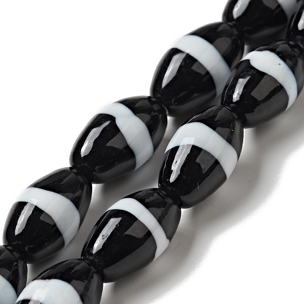 PandaHall Handmade Lampwork Beads strand, Oval, Black, 17~18x10mm, Hole: 1.4mm, about 22pcs/strand, 15.16 inch(38.5cm) Lampwork Oval Black
PandaHall Handmade Lampwork Beads strand, Oval, Black, 17~18x10mm, Hole: 1.4mm, about 22pcs/strand, 15.16 inch(38.5cm) Lampwork Oval Black