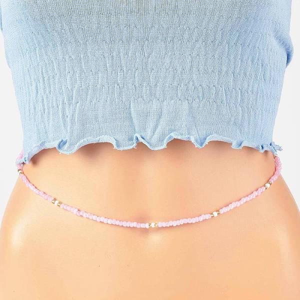 PandaHall Summer Jewelry Waist Bead, Glass Seed Beaded Body Chain, Bikini Jewelry for Woman Girl, Pink, 31.5 inch(80cm) Glass Pink
PandaHall Summer Jewelry Waist Bead, Glass Seed Beaded Body Chain, Bikini Jewelry for Woman Girl, Pink, 31.5 inch(80cm) Glass Pink