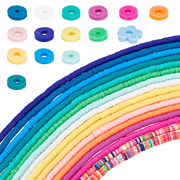 PandaHall SUNNYCLUE 16 Strands 6080+pcs Handmade Polymer Clay Beads Flat Round Heishi Plum Blossom Clay Beads Vinyl Disc Beads for DIY..., Multicolor
PandaHall SUNNYCLUE 16 Strands 6080+pcs Handmade Polymer Clay Beads Flat Round Heishi Plum Blossom Clay Beads Vinyl Disc Beads for DIY..., Multicolor