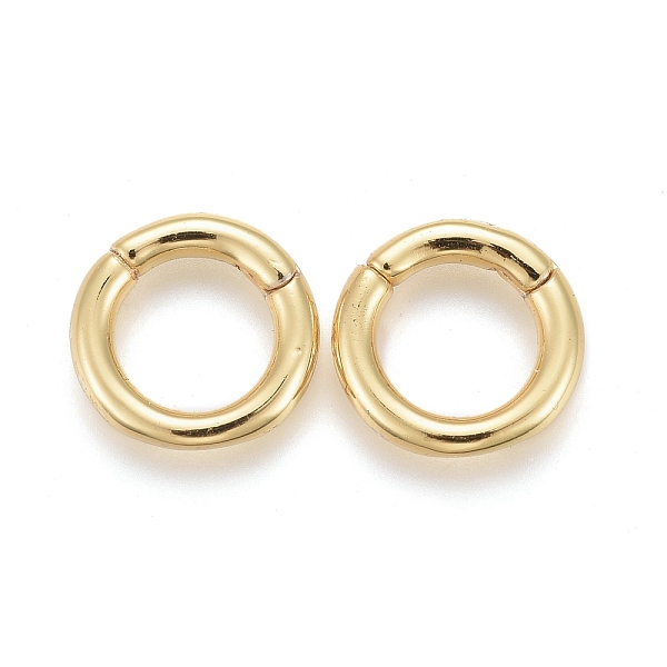 PandaHall Brass Twister Clasps, Long-Lasting Plated, Ring, Real 18K Gold Plated, 10x2mm, Inner Diameter: 6.5mm Brass
PandaHall Brass Twister Clasps, Long-Lasting Plated, Ring, Real 18K Gold Plated, 10x2mm, Inner Diameter: 6.5mm Brass