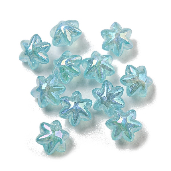 PandaHall AB Color Plated Acrylic Beads, with Glitter Powder, Flower, Dark Turquoise, 10x9x7mm, Hole: 1.4mm Acrylic Flower
PandaHall AB Color Plated Acrylic Beads, with Glitter Powder, Flower, Dark Turquoise, 10x9x7mm, Hole: 1.4mm Acrylic Flower