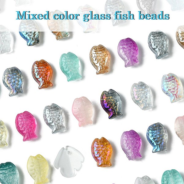 PandaHall 50Pcs 25 Styles Handmade Electroplate Glass Beads, Fish, Mixed Color, 10~15x14~14.5x4.5~6mm, Hole: 0.8~1mm, 2pcs/style Glass Fish..., Multicolor
PandaHall 50Pcs 25 Styles Handmade Electroplate Glass Beads, Fish, Mixed Color, 10~15x14~14.5x4.5~6mm, Hole: 0.8~1mm, 2pcs/style Glass Fish..., Multicolor