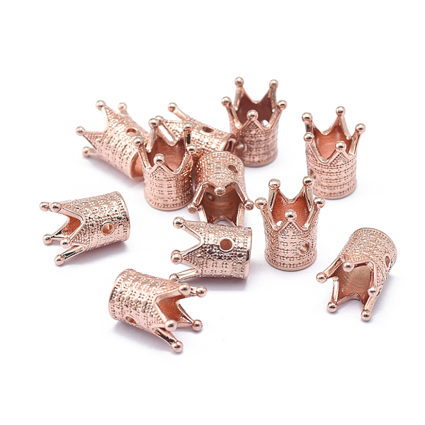 PandaHall Rack Plating Brass Beads, Long-Lasting Plated, Crown, Rose Gold, 12x10mm, Hole: 1.5mm Brass Crown
PandaHall Rack Plating Brass Beads, Long-Lasting Plated, Crown, Rose Gold, 12x10mm, Hole: 1.5mm Brass Crown