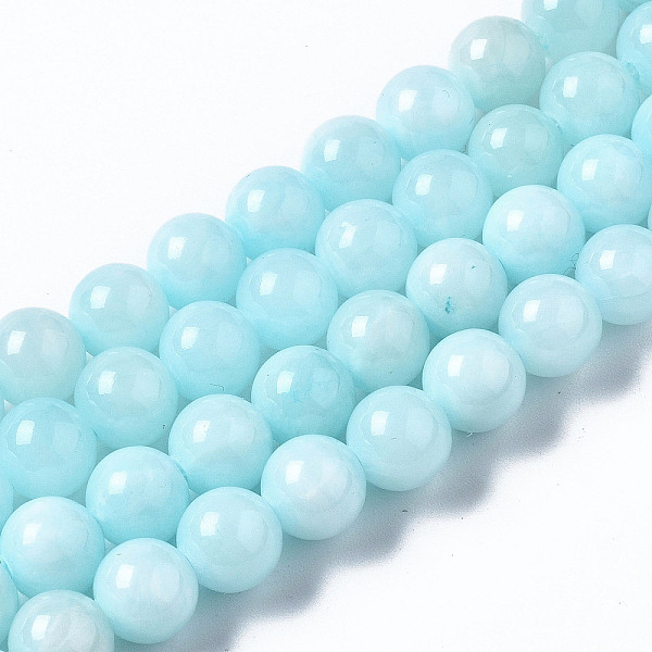 PandaHall Natural Dyed Yellow Jade Gemstone Bead Strands, Round, Light Sky Blue, 8mm, Hole: 1mm, about 50pcs/strand, 15.7 inch Yellow Jade..., Cyan
PandaHall Natural Dyed Yellow Jade Gemstone Bead Strands, Round, Light Sky Blue, 8mm, Hole: 1mm, about 50pcs/strand, 15.7 inch Yellow Jade..., Cyan