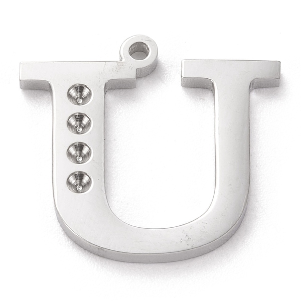 PandaHall 304 Stainless Steel Letter Pendant Rhinestone Settings, Stainless Steel Color, Letter.U, U: 16x17x1.5mm, Hole: 1.2mm, Fit for...
PandaHall 304 Stainless Steel Letter Pendant Rhinestone Settings, Stainless Steel Color, Letter.U, U: 16x17x1.5mm, Hole: 1.2mm, Fit for...