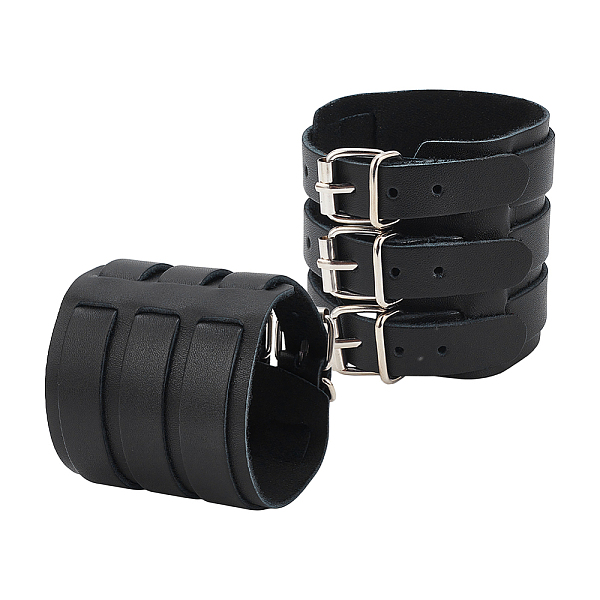 PandaHall Adjustable Cowhide Cuff Cord Bracelet, Wrist Guard Gauntlet Wristband with Alloy Buckles, Black, 10-3/4 inch(27.4cm) Leather Black
PandaHall Adjustable Cowhide Cuff Cord Bracelet, Wrist Guard Gauntlet Wristband with Alloy Buckles, Black, 10-3/4 inch(27.4cm) Leather Black