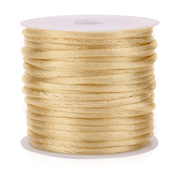 PandaHall Nylon Cord, Satin Rattail Cord, for Beading Jewelry Making, Chinese Knotting, Light Khaki, 1.5mm, about 16.4 yards(15m)/roll Nylon
PandaHall Nylon Cord, Satin Rattail Cord, for Beading Jewelry Making, Chinese Knotting, Light Khaki, 1.5mm, about 16.4 yards(15m)/roll Nylon