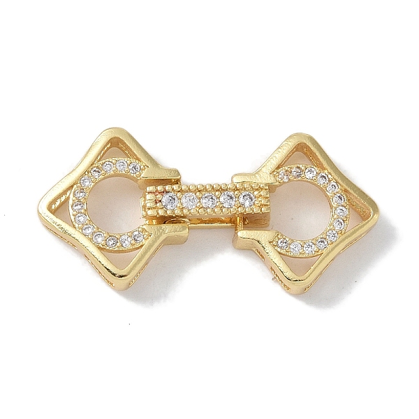 PandaHall Rack Plating Brass Micro Pave Clear Cubic Zirconia Fold Over Clasps, Cadmium Free & Lead Free, Long-Lasting Plated, Real 18K Gold...
PandaHall Rack Plating Brass Micro Pave Clear Cubic Zirconia Fold Over Clasps, Cadmium Free & Lead Free, Long-Lasting Plated, Real 18K Gold...