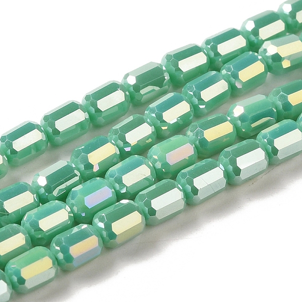 PandaHall Electroplate Glass Beads Strands, Faceted, AB Color, Column, Medium Aquamarine, 4x5~6mm, Hole: 1mm, about 80pcs/strand, 18.11''...
PandaHall Electroplate Glass Beads Strands, Faceted, AB Color, Column, Medium Aquamarine, 4x5~6mm, Hole: 1mm, about 80pcs/strand, 18.11''...