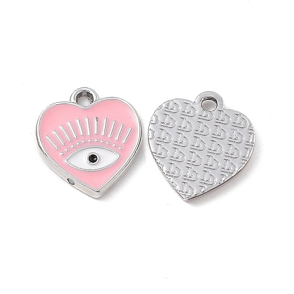 PandaHall Alloy Enamel Pendants, Platinum, Heart with Eye Charm, Pink, 14.5x13x1.5mm, Hole: 1.6mm Alloy+Enamel Eye Pink
PandaHall Alloy Enamel Pendants, Platinum, Heart with Eye Charm, Pink, 14.5x13x1.5mm, Hole: 1.6mm Alloy+Enamel Eye Pink