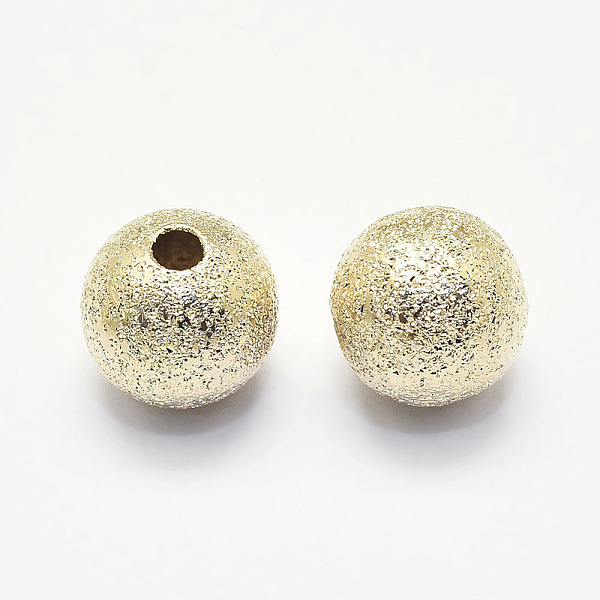 PandaHall Long-Lasting Plated Brass Textured Beads, Real 18K Gold Plated, Nickel Free, Round, 8mm, Hole: 2mm Brass Round
PandaHall Long-Lasting Plated Brass Textured Beads, Real 18K Gold Plated, Nickel Free, Round, 8mm, Hole: 2mm Brass Round