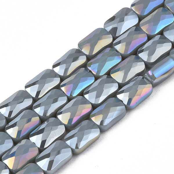 PandaHall Electroplate Opaque Solid Color Glass Beads Strands, AB Color Plated, Faceted, Rectangle, Dark Gray, 7x4x3mm, Hole: 1mm, about...
PandaHall Electroplate Opaque Solid Color Glass Beads Strands, AB Color Plated, Faceted, Rectangle, Dark Gray, 7x4x3mm, Hole: 1mm, about...