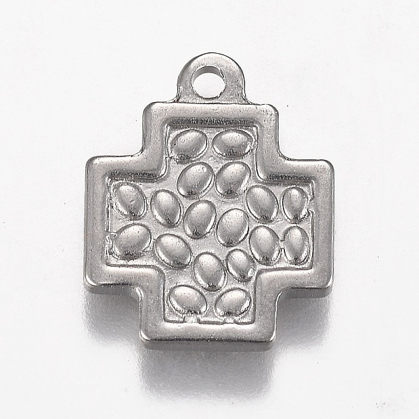 PandaHall 304 Stainless Steel Pendants, Cross, Stainless Steel Color, 19x15.5x2.5mm, Hole: 2mm 304 Stainless Steel Cross
PandaHall 304 Stainless Steel Pendants, Cross, Stainless Steel Color, 19x15.5x2.5mm, Hole: 2mm 304 Stainless Steel Cross