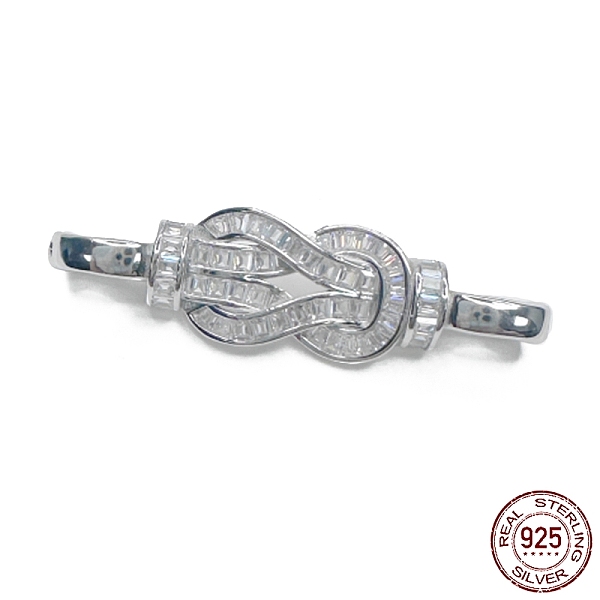 PandaHall Rhodium Plated 925 Sterling Silver Micro Pave Clear Cubic Zirconia Fold Over Clasps, Real Platinum Plated, 39.5x11x6.5mm, Hole...
PandaHall Rhodium Plated 925 Sterling Silver Micro Pave Clear Cubic Zirconia Fold Over Clasps, Real Platinum Plated, 39.5x11x6.5mm, Hole...