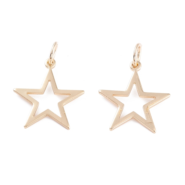 PandaHall Rack Plating Brass Pendants, Long-Lasting Plated, Hollow, Star, Real 14K Gold Plated, 21x19x1mm, Hole: 5mm, Jump Ring: 7x1mm Brass...
PandaHall Rack Plating Brass Pendants, Long-Lasting Plated, Hollow, Star, Real 14K Gold Plated, 21x19x1mm, Hole: 5mm, Jump Ring: 7x1mm Brass...