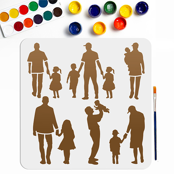 PandaHall MAYJOYDIY US 1Pc Father's Day PET Hollow Out Drawing Painting Stencils, with 1Pc Art Paint Brushes, for DIY Scrapbook, Photo Album...
PandaHall MAYJOYDIY US 1Pc Father's Day PET Hollow Out Drawing Painting Stencils, with 1Pc Art Paint Brushes, for DIY Scrapbook, Photo Album...