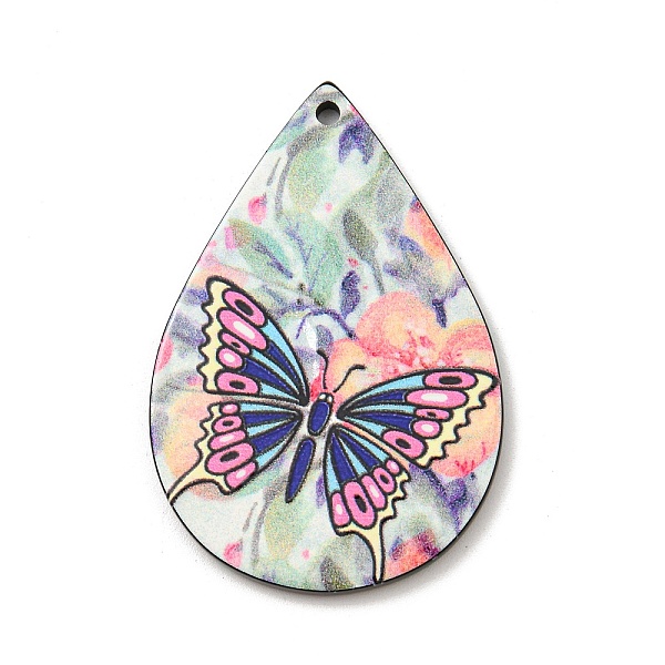 PandaHall Opaque Acrylic Pendants, Teardrop with Butterfly, Colorful, 47x31x2.5mm, Hole: 2mm Acrylic Teardrop
PandaHall Opaque Acrylic Pendants, Teardrop with Butterfly, Colorful, 47x31x2.5mm, Hole: 2mm Acrylic Teardrop