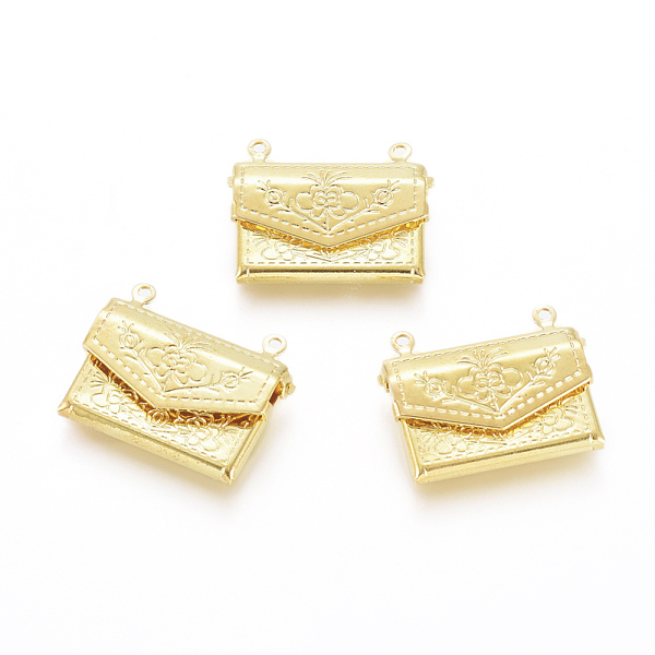 PandaHall Brass Locket Pendants, Photo Frame Charms for Necklaces, Bag, Golden, 16.8x21.8x3.5mm, Hole: 1mm Brass Bag
PandaHall Brass Locket Pendants, Photo Frame Charms for Necklaces, Bag, Golden, 16.8x21.8x3.5mm, Hole: 1mm Brass Bag