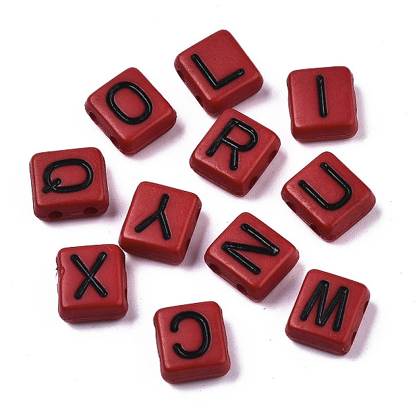 PandaHall Opaque Acrylic Multi-Strand Links, for Tile Elastic Bracelets Making, Rectangle with Black Letter, Mixed Letters, Red, 8x8x4mm...
PandaHall Opaque Acrylic Multi-Strand Links, for Tile Elastic Bracelets Making, Rectangle with Black Letter, Mixed Letters, Red, 8x8x4mm...
