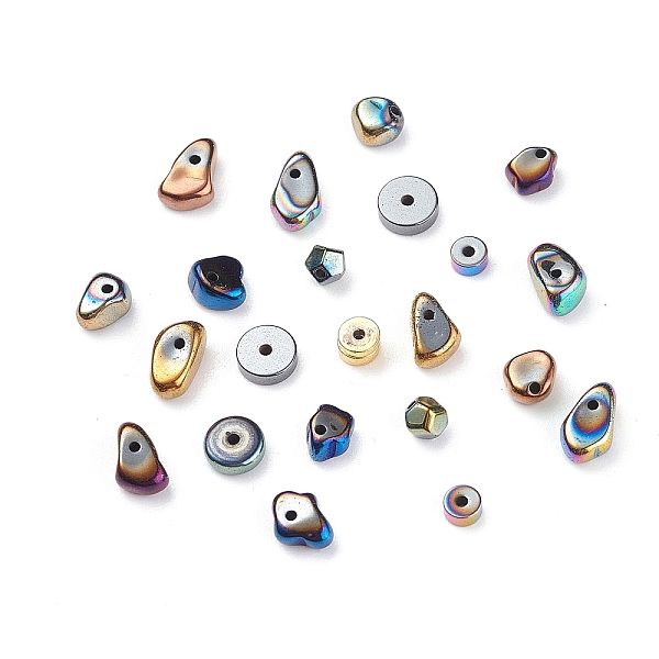 PandaHall Synthetic Hematite Beads Strands, Nuggets, Mixed Color, 4x4x2mm, Hole: 1mm Non-magnetic Hematite Nuggets Multicolor
PandaHall Synthetic Hematite Beads Strands, Nuggets, Mixed Color, 4x4x2mm, Hole: 1mm Non-magnetic Hematite Nuggets Multicolor
