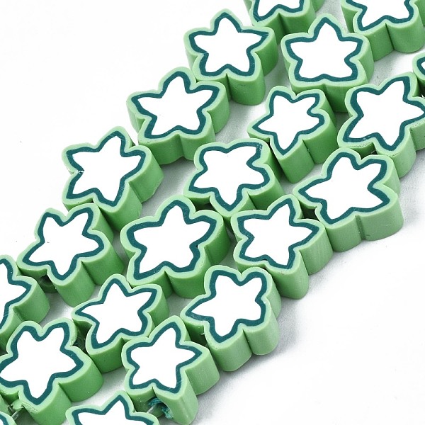 PandaHall Handmade Polymer Clay Beads Strands, Star, Light Green, 8~10x8~10x3~4.5mm, Hole: 1.5mm, about 40pcs/strand, 12.60 inch~13.58inch...
PandaHall Handmade Polymer Clay Beads Strands, Star, Light Green, 8~10x8~10x3~4.5mm, Hole: 1.5mm, about 40pcs/strand, 12.60 inch~13.58inch...