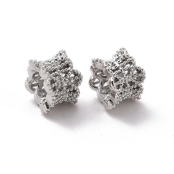 PandaHall Eco-friendly Brass European Beads, Large Hole Beads, Cadmium Free & Lead Free, Long-Lasting Plated, Flower, Platinum, 5.5x4.4mm...
PandaHall Eco-friendly Brass European Beads, Large Hole Beads, Cadmium Free & Lead Free, Long-Lasting Plated, Flower, Platinum, 5.5x4.4mm...
