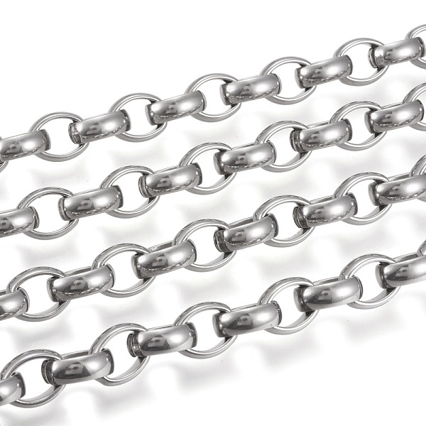 PandaHall 304 Stainless Steel Cable Chains, Unwelded, Stainless Steel Color, 12.5~13x10x4.3mm 304 Stainless Steel
PandaHall 304 Stainless Steel Cable Chains, Unwelded, Stainless Steel Color, 12.5~13x10x4.3mm 304 Stainless Steel