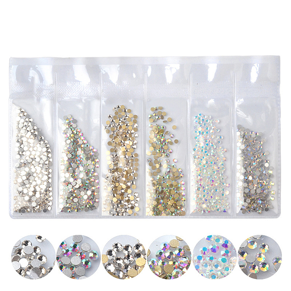 PandaHall Glass Rhinestone Flat Back Cabochons, Nail Art Decoration Accessories, Faceted, Half Round, Mixed Color, 2.4mm, about 1440pcs/bag..., Multicolor
PandaHall Glass Rhinestone Flat Back Cabochons, Nail Art Decoration Accessories, Faceted, Half Round, Mixed Color, 2.4mm, about 1440pcs/bag..., Multicolor