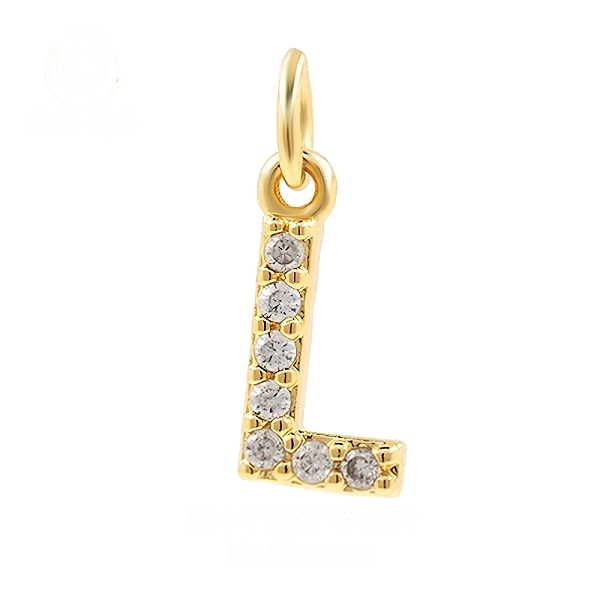 PandaHall Brass Cubic Zirconia Pendants with Jump Rings, Real 18K Gold Plated, Letter L, 14.8x7.7x2.2mm, Hole: 2.8mm Brass+Cubic Zirconia..., Clear
PandaHall Brass Cubic Zirconia Pendants with Jump Rings, Real 18K Gold Plated, Letter L, 14.8x7.7x2.2mm, Hole: 2.8mm Brass+Cubic Zirconia..., Clear