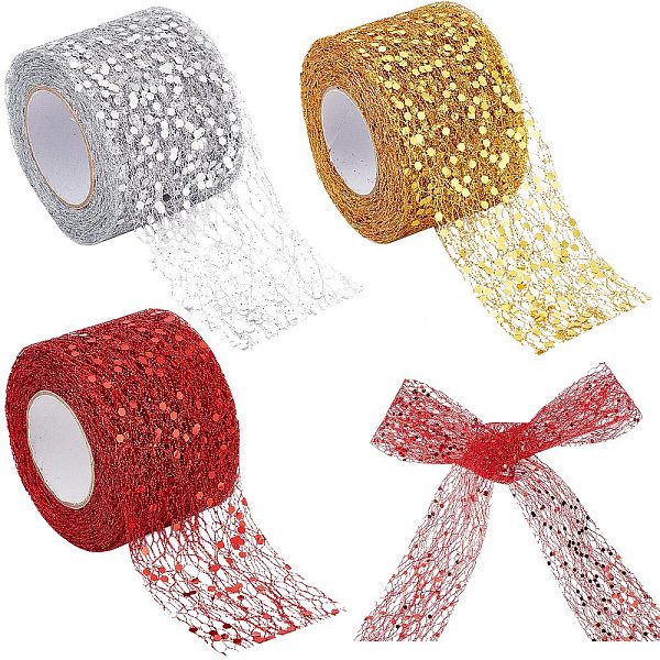 PandaHall GORGECRAFT 30 Yards 3 Styles Sparkling Mesh Ribbon 2 Inch Width Satin Organza Metallic Web Glitter Sequins Decorative Wire Edge..., Multicolor
PandaHall GORGECRAFT 30 Yards 3 Styles Sparkling Mesh Ribbon 2 Inch Width Satin Organza Metallic Web Glitter Sequins Decorative Wire Edge..., Multicolor