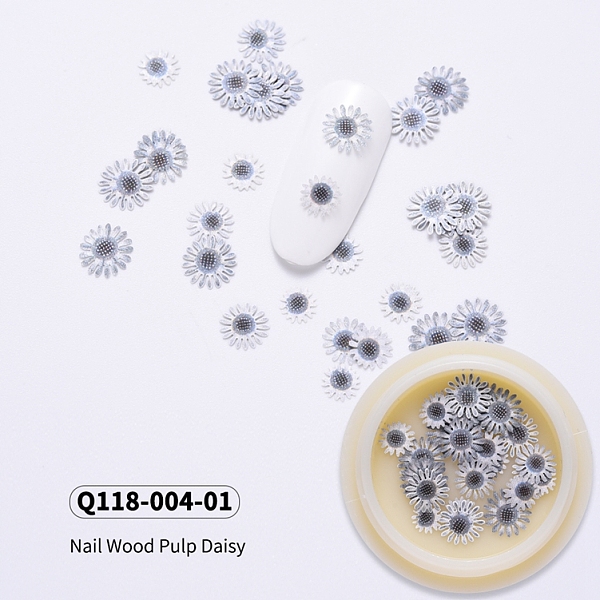 PandaHall Daisy Shape Paper Cabochons, Nail Art Decorations Accessories for Women, Light Steel Blue, 5~7x0.1mm, 30pcs/box Paper Flower Blue
PandaHall Daisy Shape Paper Cabochons, Nail Art Decorations Accessories for Women, Light Steel Blue, 5~7x0.1mm, 30pcs/box Paper Flower Blue