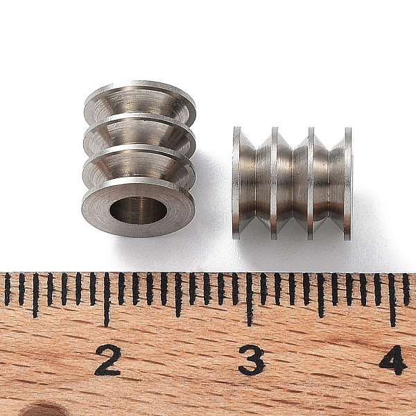 PandaHall 303 Stainless Steel European Beads, Large Hole Beads, Grooved Column, Stainless Steel Color, 8x8.5mm, Hole: 4mm 303 Stainless...
PandaHall 303 Stainless Steel European Beads, Large Hole Beads, Grooved Column, Stainless Steel Color, 8x8.5mm, Hole: 4mm 303 Stainless...