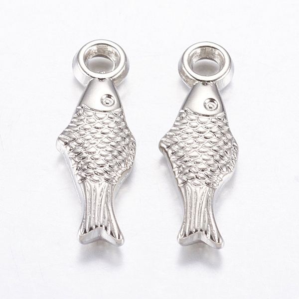 PandaHall CCB Plastic Pendants, Fish, Platinum, 21x7x3mm, Hole: 2.5mm Plastic Fish
PandaHall CCB Plastic Pendants, Fish, Platinum, 21x7x3mm, Hole: 2.5mm Plastic Fish