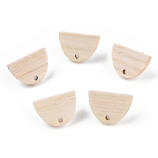 PandaHall Ash Wood Stud Earring Findings, with 304 Stainless Steel Pin, Fan, 13x18mm, Hole: 1.8mm, Pin: 0.7mm Wood Fan
PandaHall Ash Wood Stud Earring Findings, with 304 Stainless Steel Pin, Fan, 13x18mm, Hole: 1.8mm, Pin: 0.7mm Wood Fan