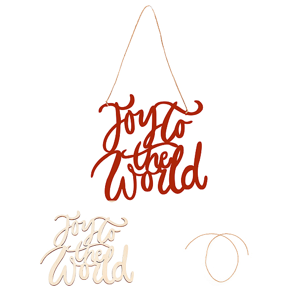 PandaHall Wood Cutouts Ornaments, with Jute Twine, Hanging Decorations, for Party Gift Home Decoration, Joy to the World, BurlyWood..., Orange
PandaHall Wood Cutouts Ornaments, with Jute Twine, Hanging Decorations, for Party Gift Home Decoration, Joy to the World, BurlyWood..., Orange