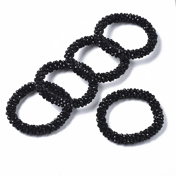 PandaHall Faceted Opaque Glass Beads Stretch Bracelets, Torsade Bracelets, Random Color Rope, Rondelle, Black, Inner Diameter: 2 inch(5cm)...
PandaHall Faceted Opaque Glass Beads Stretch Bracelets, Torsade Bracelets, Random Color Rope, Rondelle, Black, Inner Diameter: 2 inch(5cm)...
