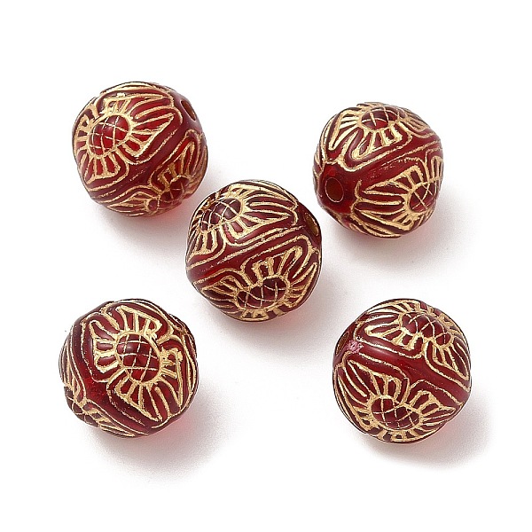 PandaHall Plating Acrylic Beads, Golden Metal Enlaced, Round, Red, 12mm, Hole: 1.8mm, about 530pcs/500g Acrylic Round Red
PandaHall Plating Acrylic Beads, Golden Metal Enlaced, Round, Red, 12mm, Hole: 1.8mm, about 530pcs/500g Acrylic Round Red