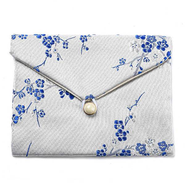 PandaHall Chinese Style Floral Cloth Jewelry Storage Pouches, with Plastic Button, Rectangle Jewelry Gift Case for Bracelets, Earrings...
PandaHall Chinese Style Floral Cloth Jewelry Storage Pouches, with Plastic Button, Rectangle Jewelry Gift Case for Bracelets, Earrings...