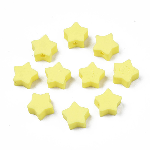 PandaHall Handmade Polymer Clay Beads, Star, Yellow, 8.5~9x9~9.5x4~5mm, Hole: 1.6mm Polymer Clay Star Yellow
PandaHall Handmade Polymer Clay Beads, Star, Yellow, 8.5~9x9~9.5x4~5mm, Hole: 1.6mm Polymer Clay Star Yellow